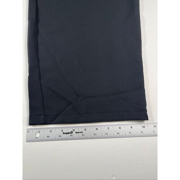 Halara High Waited Pleated Wide Leg Pants Petite Size Large Black Stretch Work - Picture 7 of 9